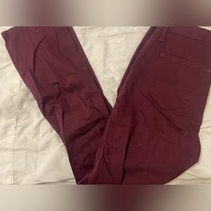 Burgundy pants